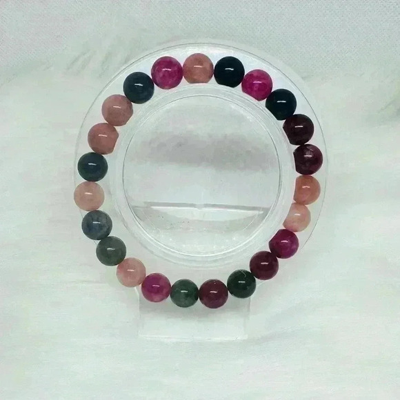 Berries Tourmaline Stone Beaded Bracelet - Picture 2 of 6